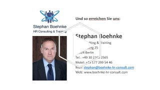 Stephan Boehnke HR Consulting & Training